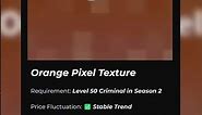 What Is the ORANGE PIXEL TEXTURE's Value in Roblox Jailbreak Trading?