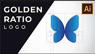 How to Design a Simple Logo with Golden Ratio | Butterfly