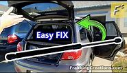 Fix Hatch/Hood/Trunk lift support DIY - Simple Easy Cheap Fast Gas Strut Lift Support replacement