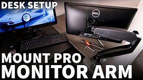 Mount Pro Monitor Mount - How to Setup and Install a VESA Adjustable Monitor Arm for Standing Desk
