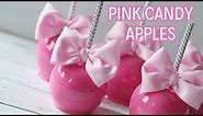 Perfect Pink Candy Apples Recipe | Easy DIY Tutorial #candyapples #pink #valentinesday