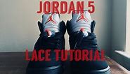 Air Jordan 5 Lace Tutorial | How To Lace Metallic 5s | On Foot