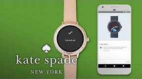 how to: set up your kate spade touchscreen smartwatch | kate spade new york