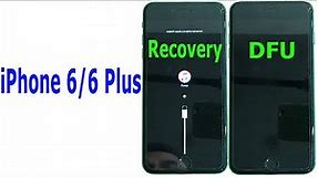 How to enter RECOVERY mode and DFU mode iPhone 6/6 Plus