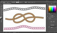 How to Draw a Rope in Adobe Illustrator