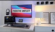 My Minimal Desk Setup Tour 2022 | Amazing Macbook Pro 14" Home Office Essentials