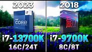 Core i7 13700K (2023) vs Core i7 9700K (2018) | 5 Years Difference