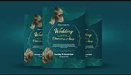 Professional wedding invitation Card Templates Design | Adobe Illustrator Tutorial