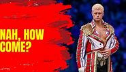 How did WWE allow Cody Rhodes to do this