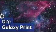 DIY Galaxy Print | Painting Tutorial | Sea Lemon