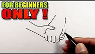 How to draw holding hands easy | Simple Drawings