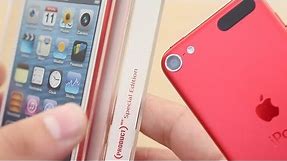 iPod Touch 5th Gen (PRODUCT RED) Unboxing, Size Comparison, Loop Accessory