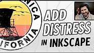 Inkscape Distress Tutorial: How to Add Distressed Texture Effect