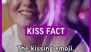 The kissing emoji, represented by two red lips 💋 is one of the most commonly used… #facts #kiss