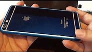 Blue Anodized Aluminum Metal Bumper Case for iPhone 6 Plus