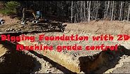 Cat 305.5e2 + Trimble GCSFlex - Digging Foundation
