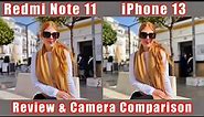 Xiaomi Redmi Note 11 VS iPhone 13 Camera Comparison & Review