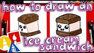 How To Draw An Ice Cream Sandwich