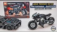 LEGO Technic 42155 The Batman - Batcycle detailed building review