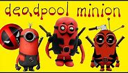 How To Make Deadpool Minion Play Doh Toy (Air Dry Clay) - Disney Marvel Toys For Your Kids
