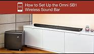 How to Set Up the Polk Omni SB1 Wireless Sound Bar - iOS Device
