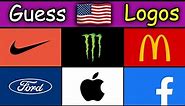 Guess The USA 🇺🇸 Companies Logos | Logo Quiz