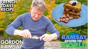 Gordon Ramsay Cooks the Perfect Apple French Toast in Michigan