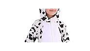 Wizland Kids Cow Costume Cow Onesie for kids Animal Costume One Piece Cow Costume Unisex Kids Animal Outfit 6-8