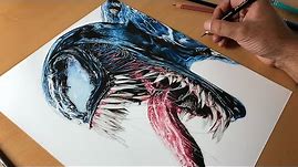 Drawing Venom (Tom Hardy) - Timelapse | Artology