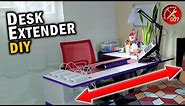 DIY Desk Extender: How to Add Cheap & Easy Desk Space for Half a Plywood