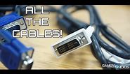 CABLES! DVI Differences vs. HDMI vs. DisplayPort; SATA II vs III cable speed, & More!