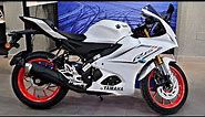 Yamaha R15 V4 New Intensity White 2024 On Road Price & Features. Should You Buy or Not? | All Detail