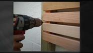 How to build a horizontal cedar slatted fence