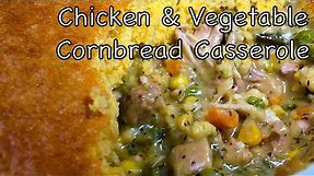Jiffy Chicken and Veggie Cornbread Casserole
