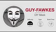 How to make a Guy Fawkes Mask | DIY Tutorial 102 | Free Template