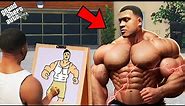 Franklin Using Magical Painting To Draw Most Powerful Franklin Ever ! GTA 5 new