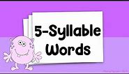 (ALL SETS) Rapid Automatised Naming 5-Syllable Words