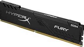 HyperX Fury 8GB 2666MHz DDR4 CL16 DIMM 1Rx8 Black XMP Desktop Memory Single Stick HX426C16FB3/8