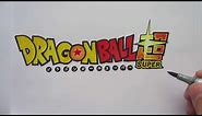How to Draw Dragon Ball Super Logo (No Ruler!)
