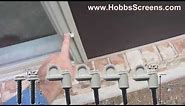How to Measure & Install Half Arch Shaped Solar Window Screens with Metal Turn Clips