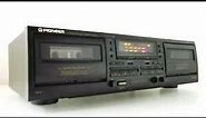 Pioneer CT-W205R Double Cassette Deck Service and Alignment