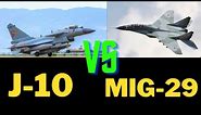 J-10 Vs Mig-29 Comparison video