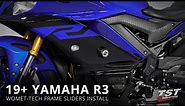 How to install Womet-Tech Frame Sliders on a 2019+ Yamaha YZF-R3 by TST Industries