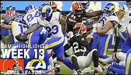 Cleveland Browns vs. Los Angeles Rams | 2023 Week 13 Game Highlights