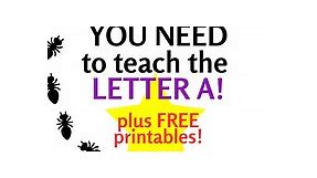 Teaching the Letter A - Activities, Crafts, Printables, Songs About the Letter A & MUCH More!
