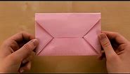 Origami Brief: Briefumschlag falten Din A4 - Kuvert selber basteln mit Papier