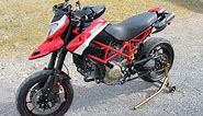 Ducati Hypermotard 1100evo SP walk around review ride