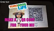How to make a QR Code for your Mii - Tomodachi Life
