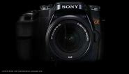 Sony Alpha 100 sample commercial, shot by Canon EOS 550D