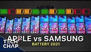 Galaxy S21 vs S21+ vs S21 Ultra vs iPhone 12 vs Pro vs Pro Max - BATTERY Test! | The Tech Chap
